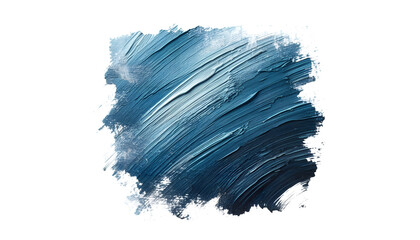 oil paint brush stroke on white and transparent background