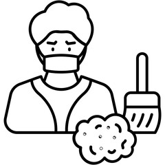 Obraz premium Dust Allergy Icon