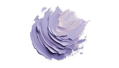 oil paint brush stroke on white and transparent background