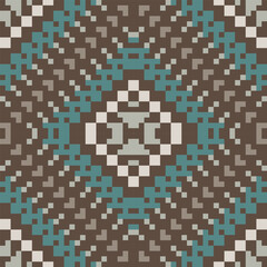 Scandinavian Tribal Ethnic Patternfolk Embroidery, Aztec Geometric Ornament Print. Design for Carpet, Wallpaper, Clothing, Wrapping, Fabric