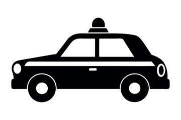 taxi silhouette vector 