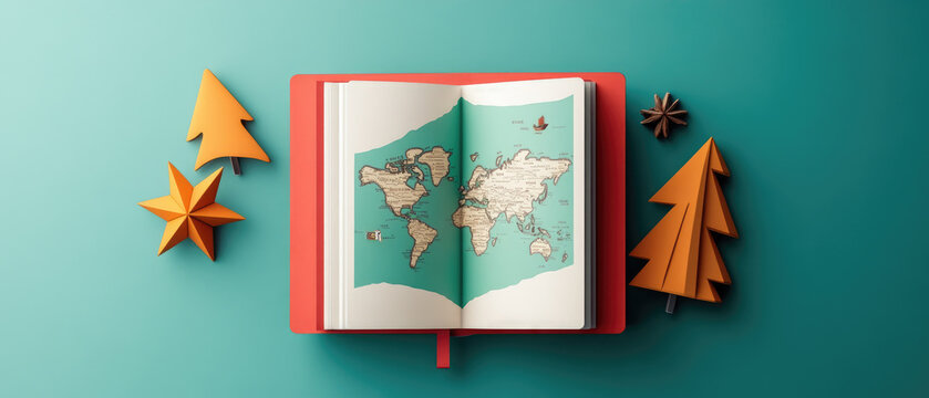 Discover a unique travel journal featuring a custom map design, perfect for adventure lovers. Ideal gift for travelers to document their journeys.