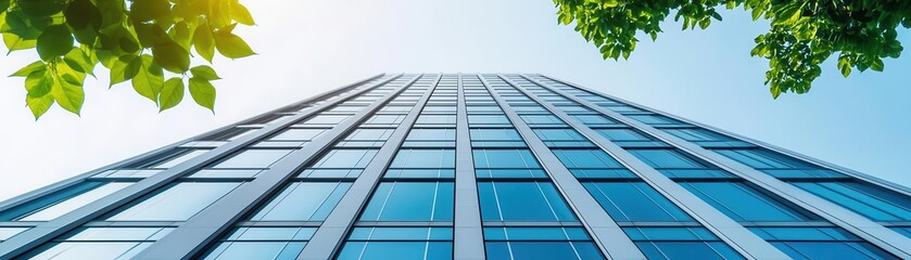 Vertical wind turbines integrated into modern urban buildings, green technology, urban renewable solutions