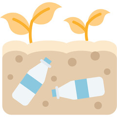 Soil Pollution Illustration
