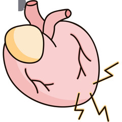 Heart Attack Sticker