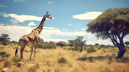 Obraz premium Giraffe in the African Savanna