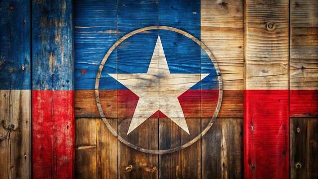 Embrace Texas pride with vibrant colors and rustic symbols, reflecting the Lone Star State's iconic spirit in a
