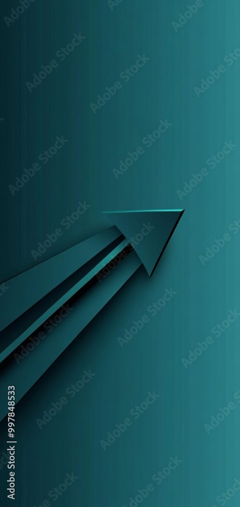 Wall mural black directional arrow pointing right flat design top view interface design theme animation triadic