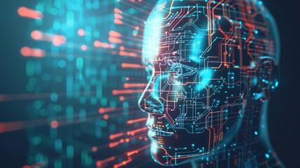Holographic Human Face with Digital Circuits