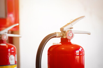 Engineer check fire suppression system,check fire extinguisher tank in the fire control room for...
