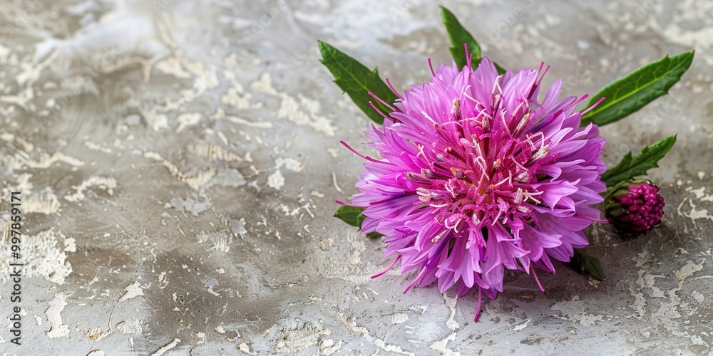 Wall mural purple flower