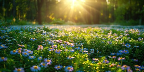 Fototapeta premium flowers in the garden
