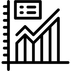 Vector Icon Line Graph, Analysis, Report, Data Analysis, Line Chart, Statistics