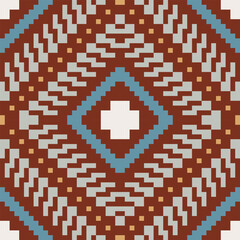 Obraz premium Russian Ethnic Design Patternfolk Embroidery, Aztec Geometric Ornament Print. Design for Carpet, Wallpaper, Clothing, Wrapping, Fabric