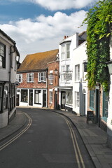 East Sussex,UK - September 15, 2024: Beautiful houses in Rye, East Sussex, England