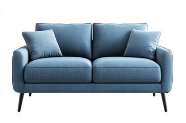 Obraz premium Modern fabric sofa with armrests