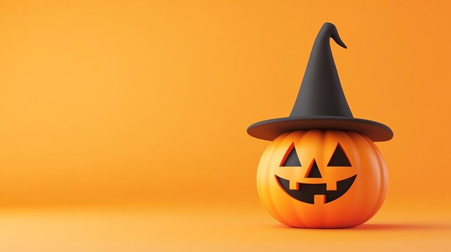 Halloween costume contest flat design, front view, competition theme, 3D render, Splitcomplementary color scheme