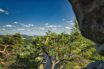 Elbsandsteingebirge - Gebirge - Sächsische Schweiz - Deutschland - Sachsen - Gebirge - Berg -...