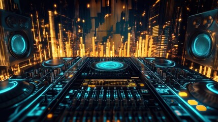 segwit abstract concept programming network chain block fintech cryptocurrency background technology blockchain wave music datum sound future digital audio big dj stream design