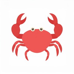 crab illustration isolated on white