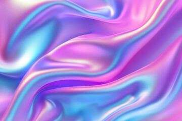 Obraz premium Satin fabric flowing with abstract pink and blue colors