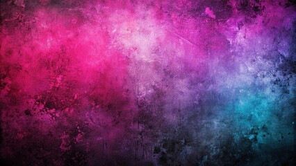 Fototapeta premium Eye level multicolored grunge texture with black and pink colors, perfect for design inspirations