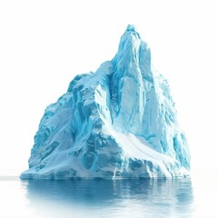 Fototapeta premium A large ice block with a mountain on top