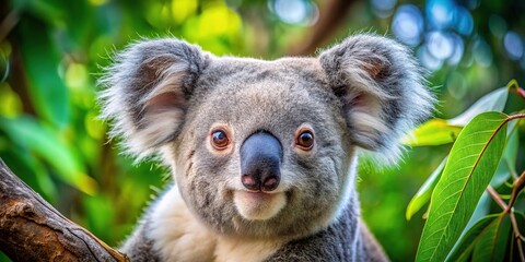 Fototapeta premium Adorable Koala Clipart Collection for Design Projects, Educational Materials, and Childrenâ€™s Books