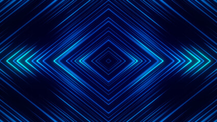 Futuristic Neon Geometric Pattern