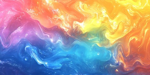 Obraz premium Abstract colorful swirl pattern with vibrant hues.