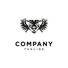 Tiger Angel wings logo icon vector