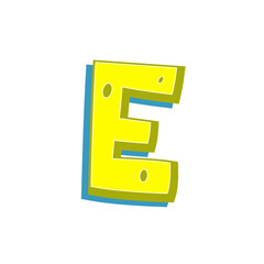 Sponge Style Alphabet Letters