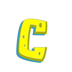 Sponge Style Alphabet Letters