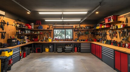 interior of garage 