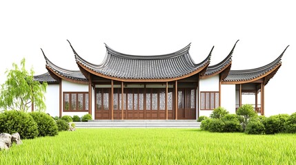 Traditional Chinese Pavilion in a Tranquil Setting