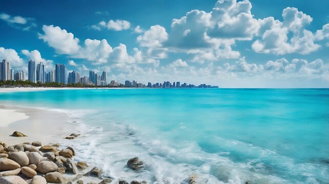 Beautiful beach sumber gelap island, south boreno, Indonesia