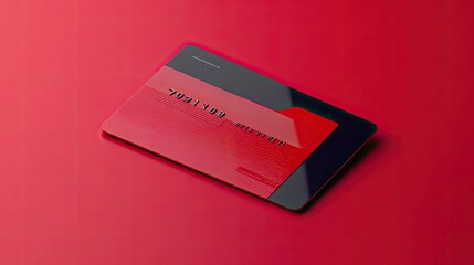 Mockup of Debit or Credit Card - 3D Rendering.