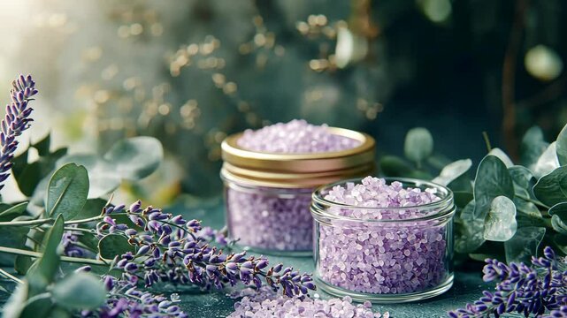 Lavender bath salts are a perfect way to relax and unwind after a long day