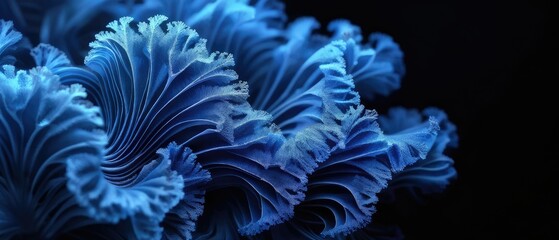 Obraz premium Abstract Blue Folds