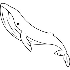Fototapeta premium Whale Icon