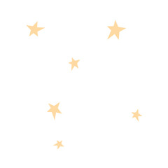 Seamless pattern with simple stars, endless texture for winter or holiday design, vector hand drawn illustration
