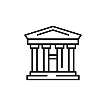 recommend clip art: Government building icon. Simple government or bank building icon for social media, app, and web design. Vector illustration