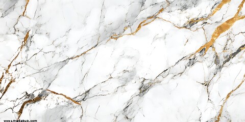 Naklejka premium Elegant marble texture with golden veins.