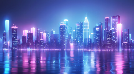 Fototapeta premium modern city skyline