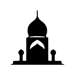 
Set of vector Mosque silhouette vector, Islamic religious elements collection, Islamic religious symbol black and white 