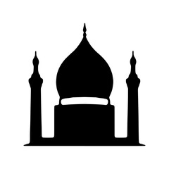 
Set of vector Mosque silhouette vector, Islamic religious elements collection, Islamic religious symbol black and white 