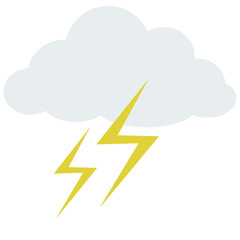Cloud with Lightning Illustration
