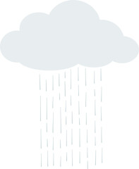 Heavy Rain Cloud Illustration