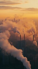 Obraz premium Captivating images of industrial air pollution through professional photography lenses