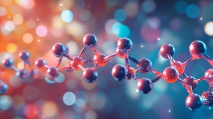 A 3D molecular structure of saxagliptin hydrochloride, an anti-diabetic medication, displaying its chemical formula as seen through a microscope, highlighting the arrangement of atoms and bonds.